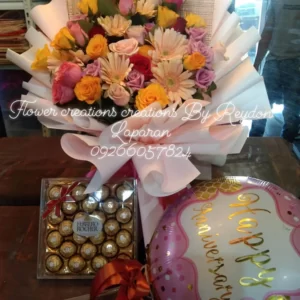 Assorted Flowers Bouquet Package by Flower Creations