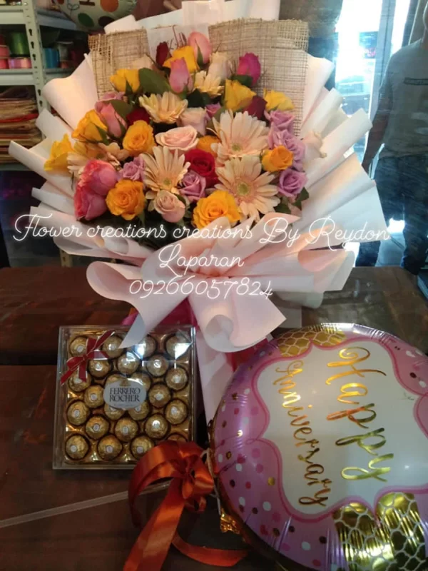 Assorted Flowers Bouquet Package by Flower Creations