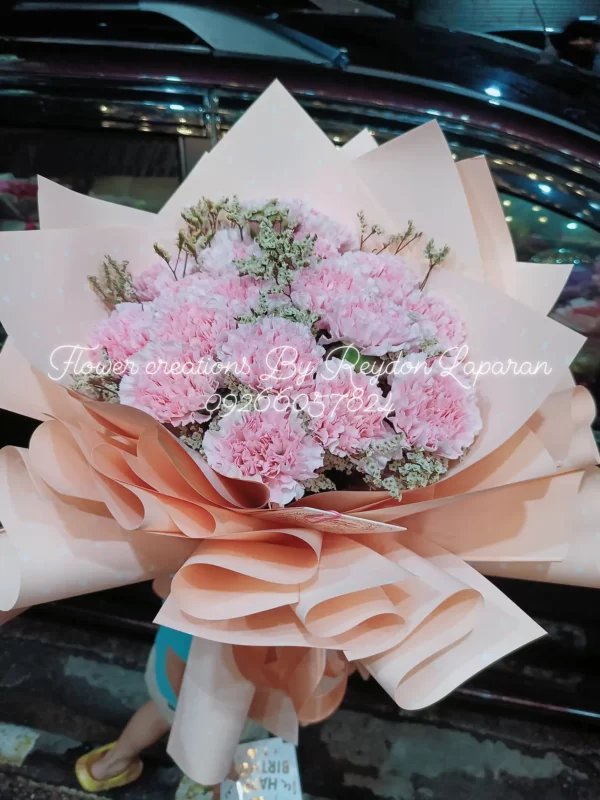Fresh Flower Carnation Bouquet by Flower Creations cdo